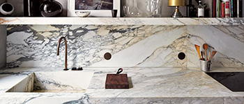 Top cucina in marmo
