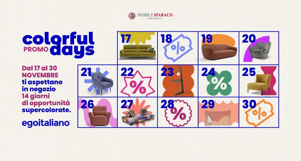 Colorful promo days di Egoitaliano
