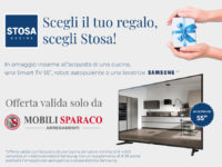 Omaggio Tv Samsung su cucina Stosa da Mobili Sparaco