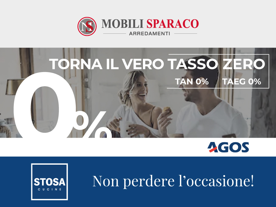 Stosa tasso zero da settembre 2019