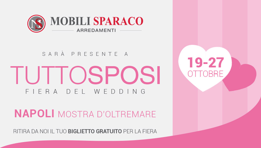 Mobili Sparaco a Tutto sposi 2019
