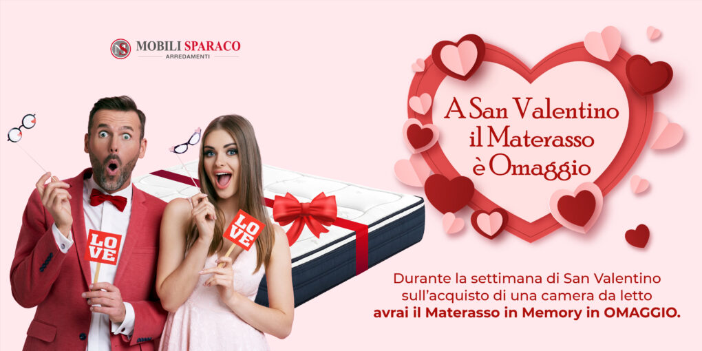 Materasso Omaggio a San Valentino