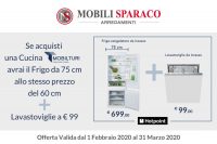 Frigo da 75 al prezzo del 60 e lavastoviglie a 99 euro