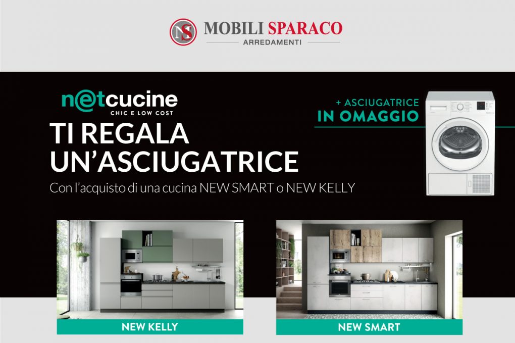 promozione asciugatrice omaggio su cucina netcucine