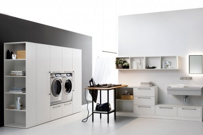 Arredo Bagno Moderno Lavanderia 01